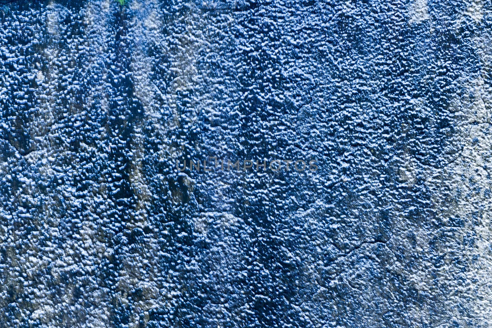 Blue wall from old buidling with interesting texture