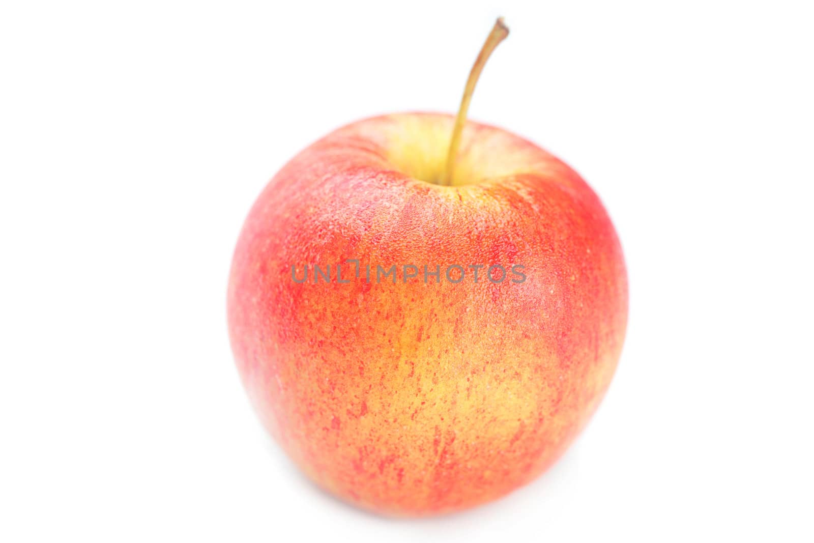 ripe red apple isolated on white