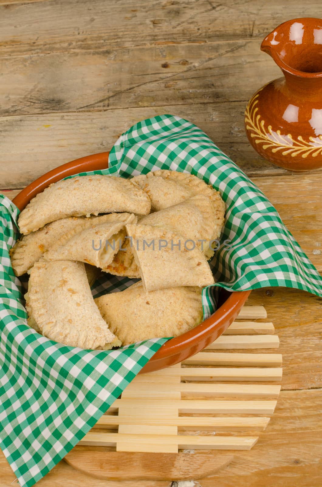 Traditional bourek,  a sweet stuffed pasty