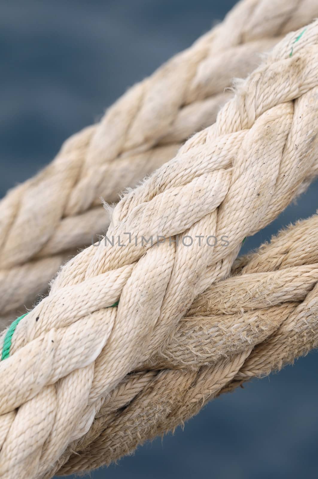 Naval Rope on a Pier, in Canary Islands, Spain