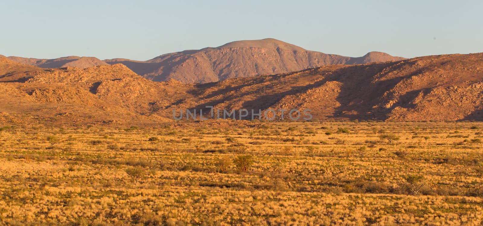 Namib desert during sunset, travel and tourism concept, Namibia