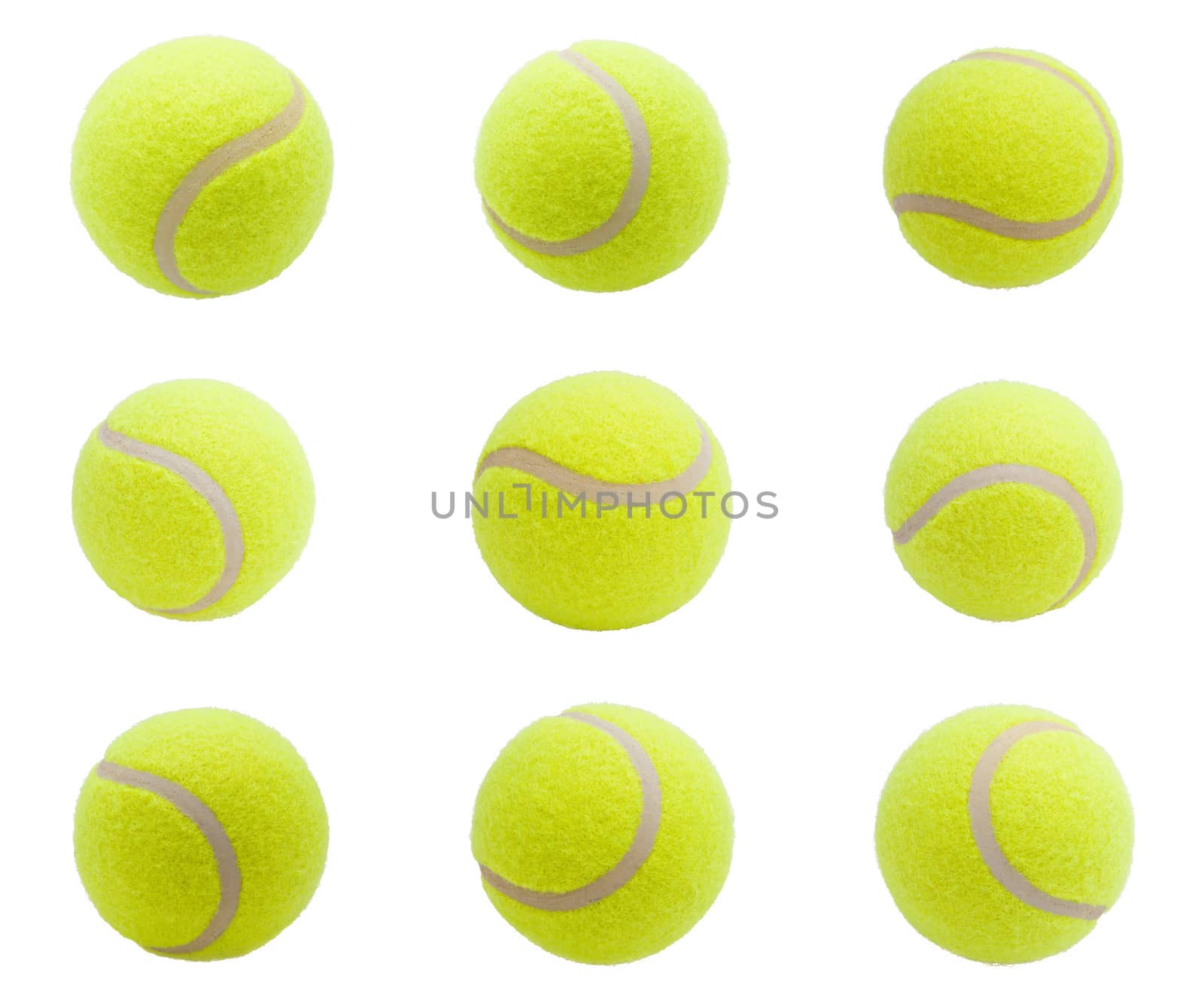 Nice Tennis balls isolated on white background