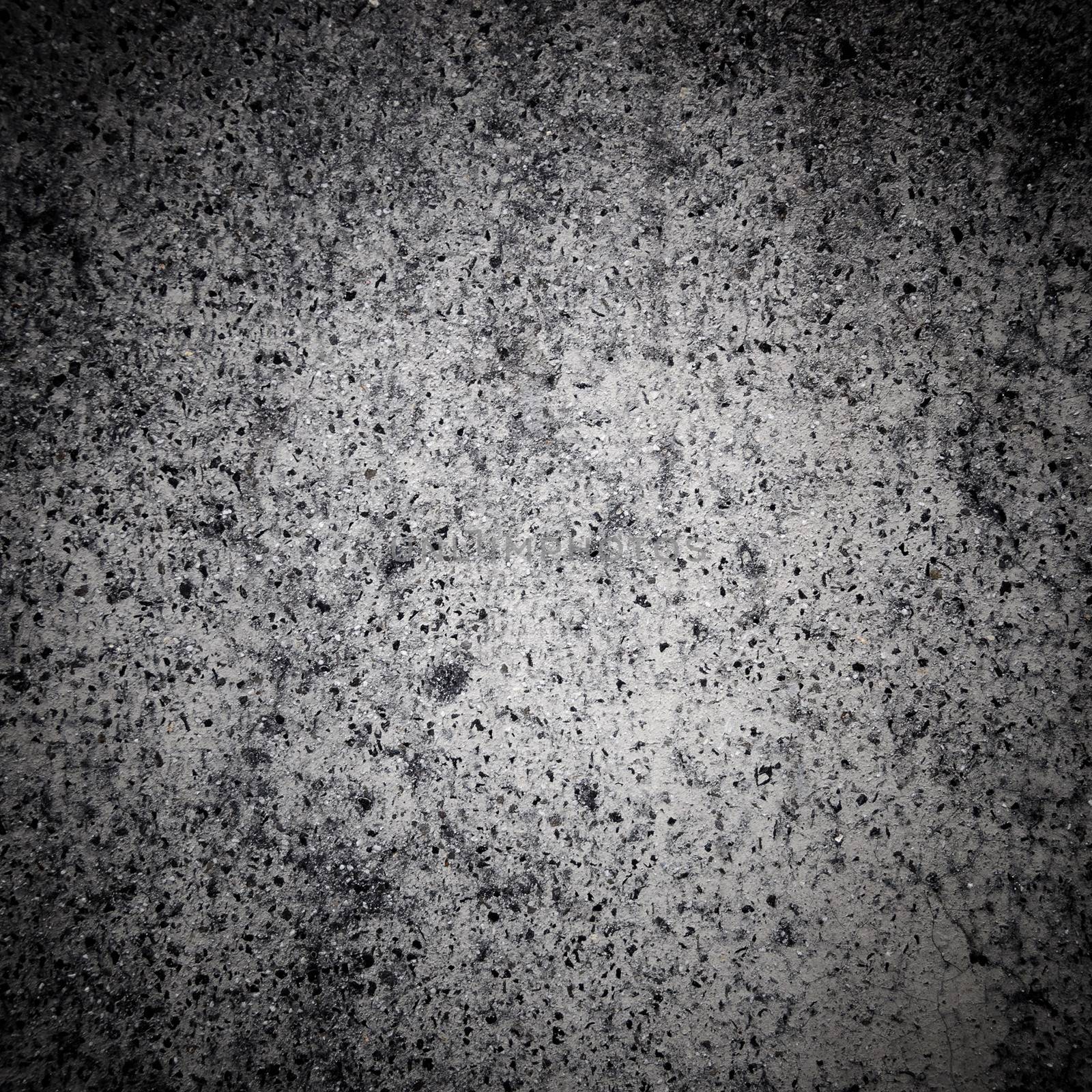 Concrete texture closeup with vignette