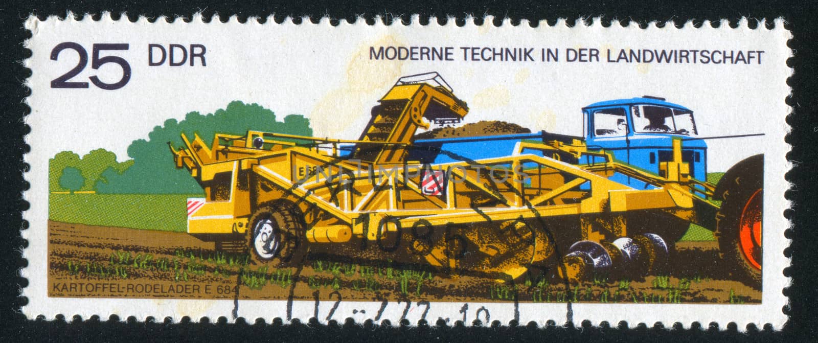 Potato digger and loader by rook