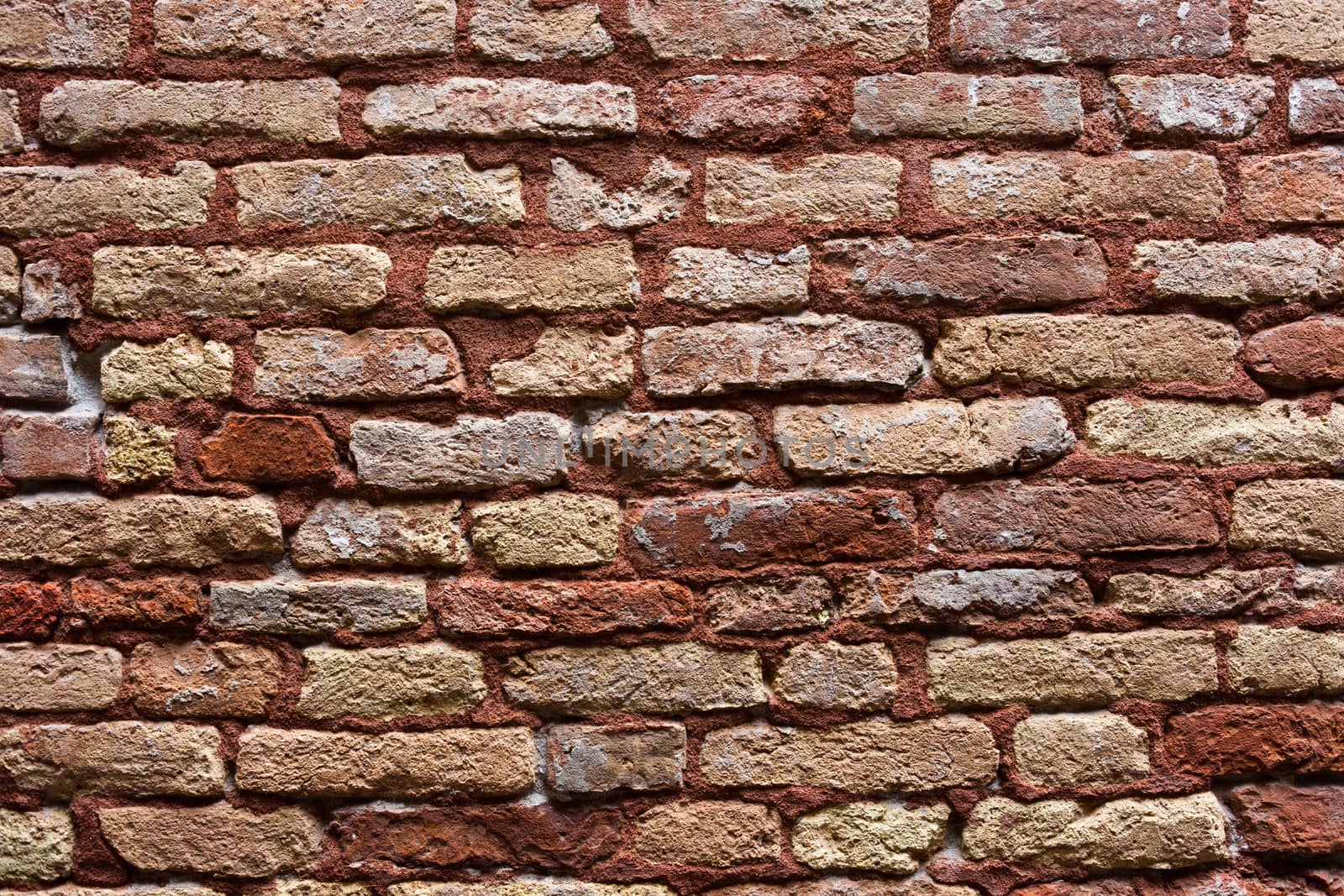 Beautiful old red brick wall texture background