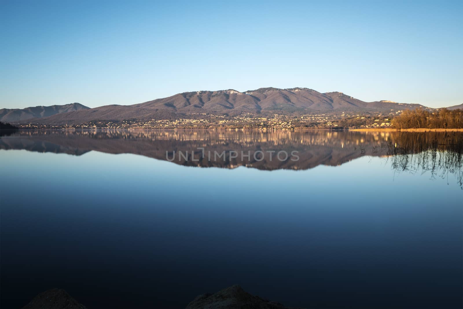 Lake of Varese, panorama from Cazzago Brabbia - Lombardy, Italy