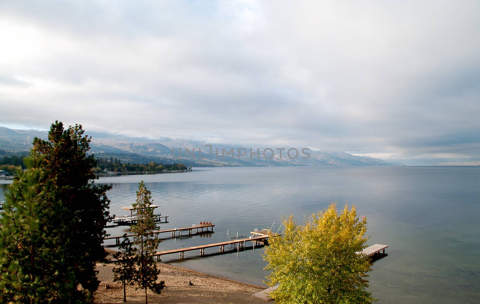 Early Morning Lake Front on Okanagan Lake