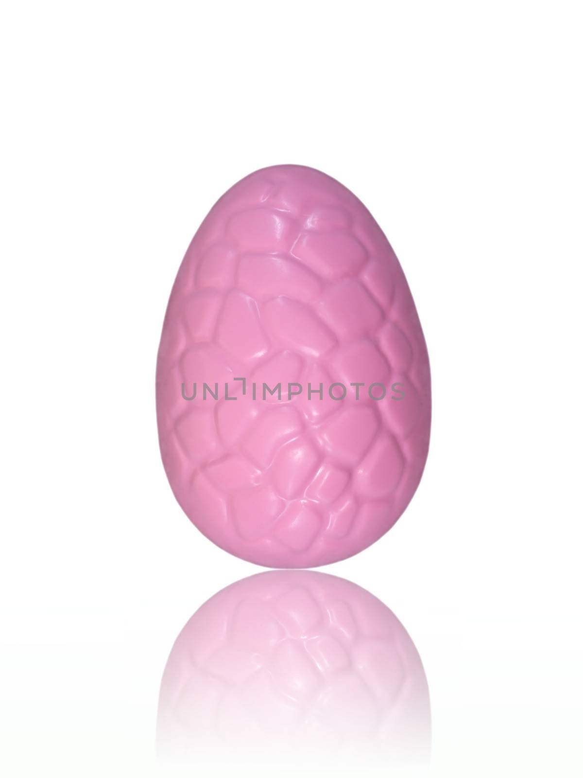 Easter egg moulds isolated against a plain background