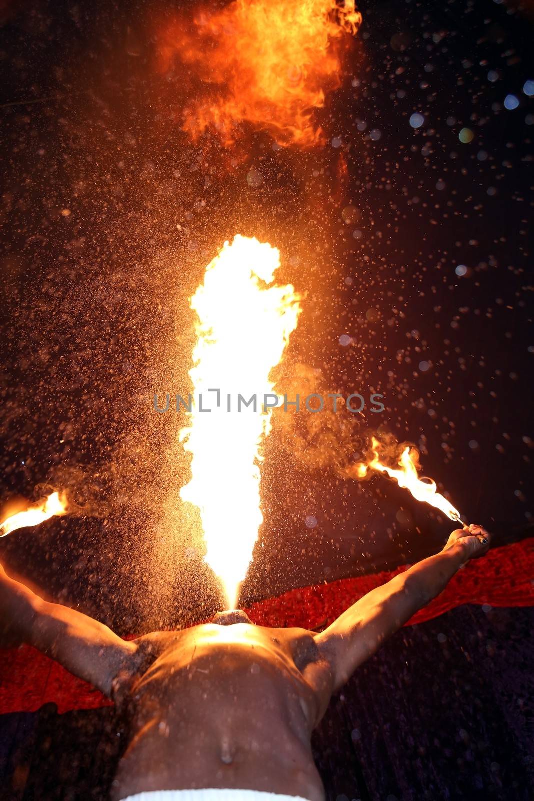 Fire Eater at the Circus by fouroaks