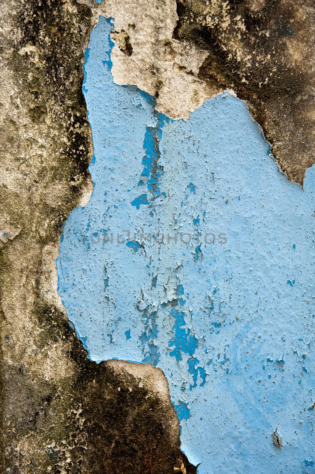 A blue grunge texture with other colors inside