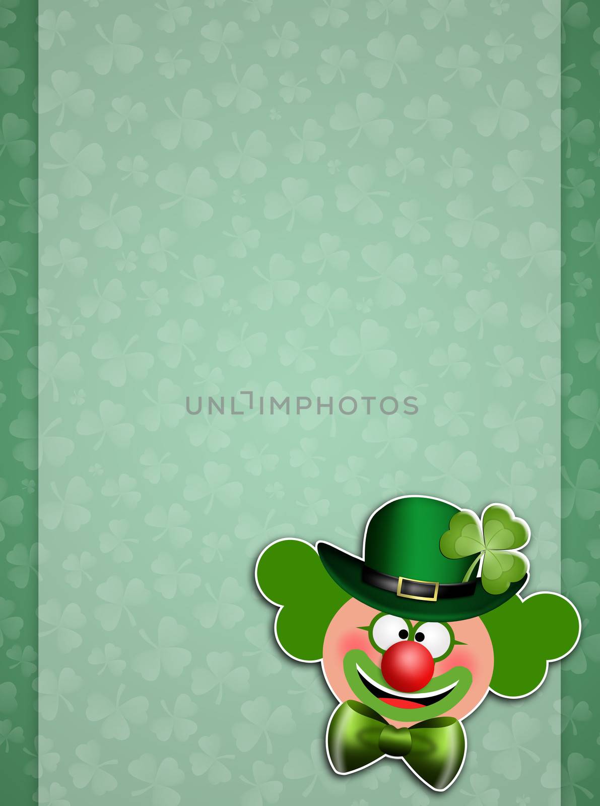 green clown for Happy St. Patrick's Day by sognolucido