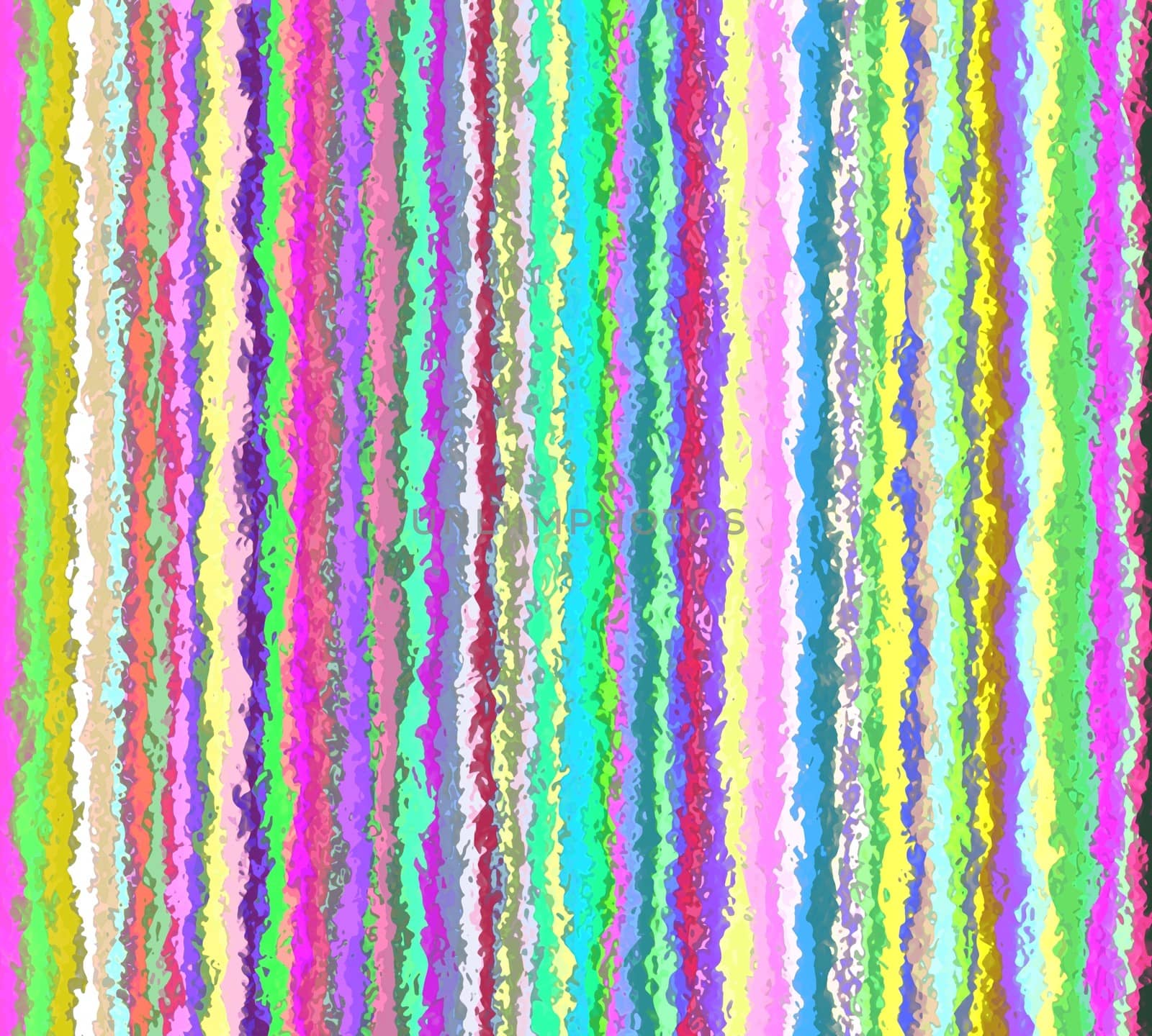 Illustration of vertical colorful jagged lines