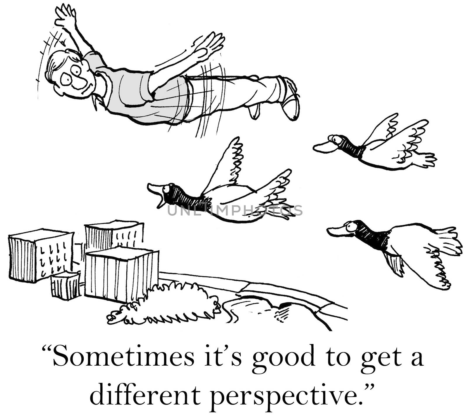 "Sometimes it's good to get a different perspective."