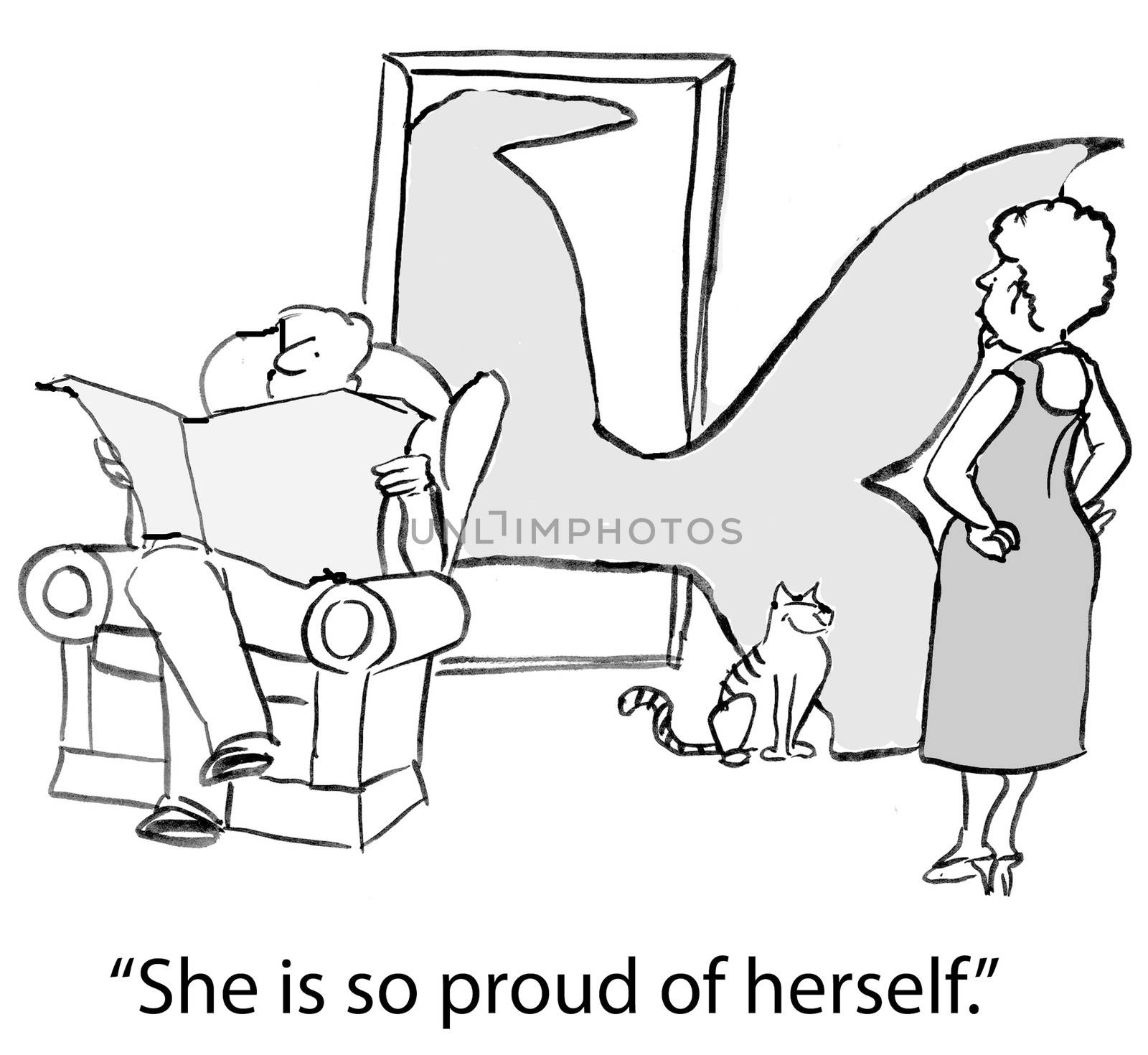 "She is just so proud of herself."