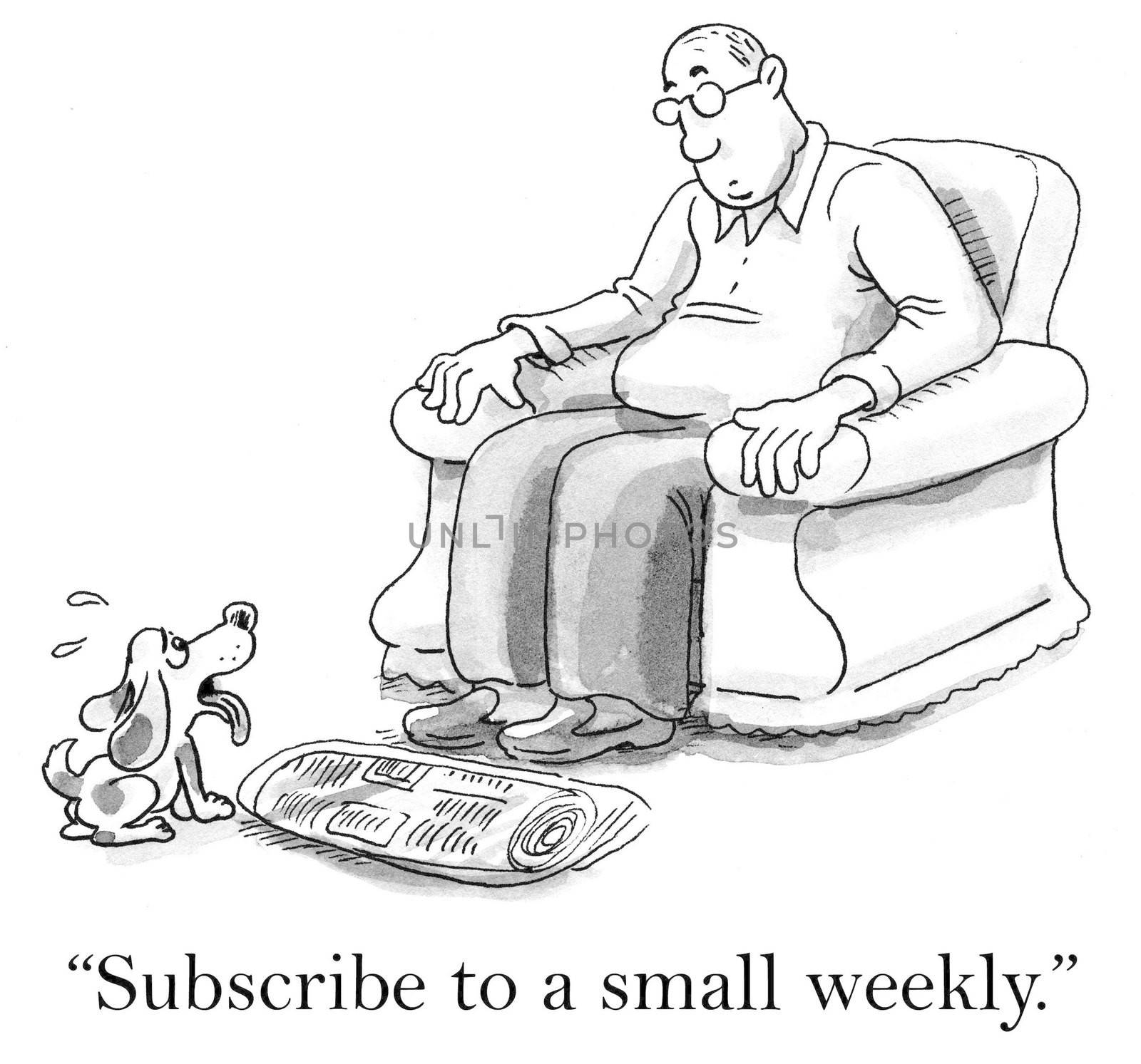 "Subscribe to a small weekly."