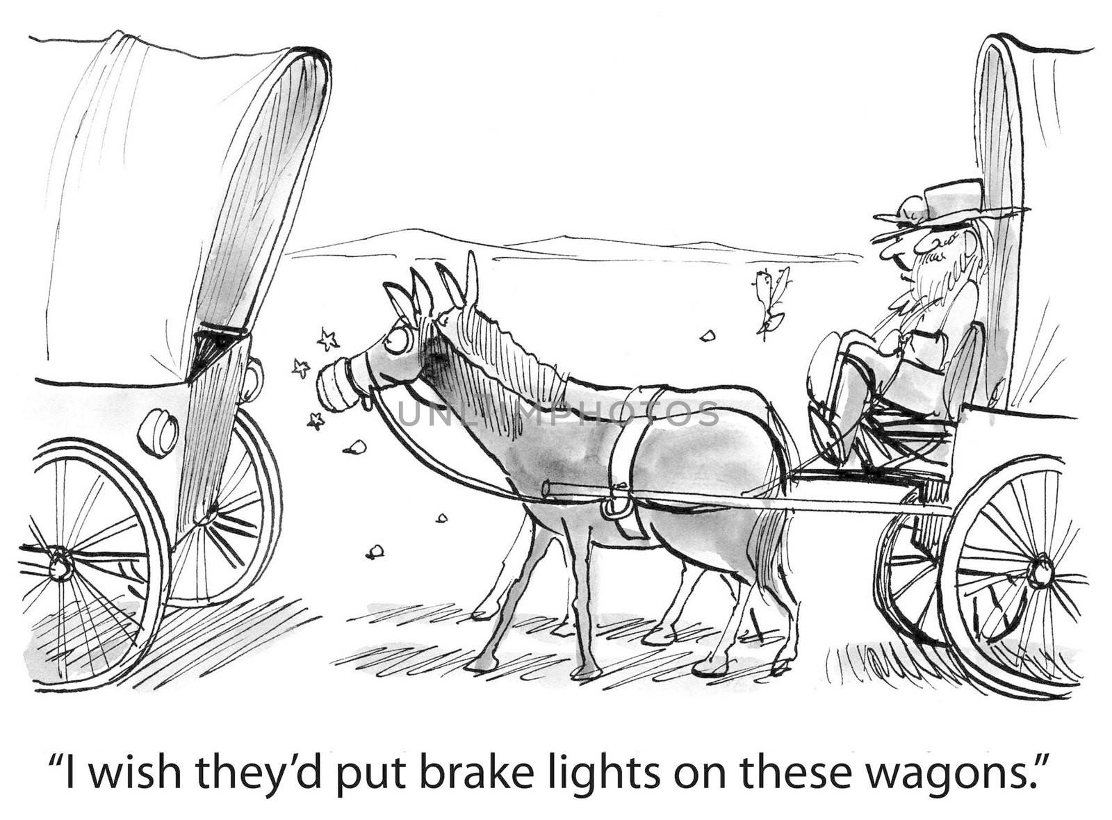 "I wish they'd put brake lights on these wagons."