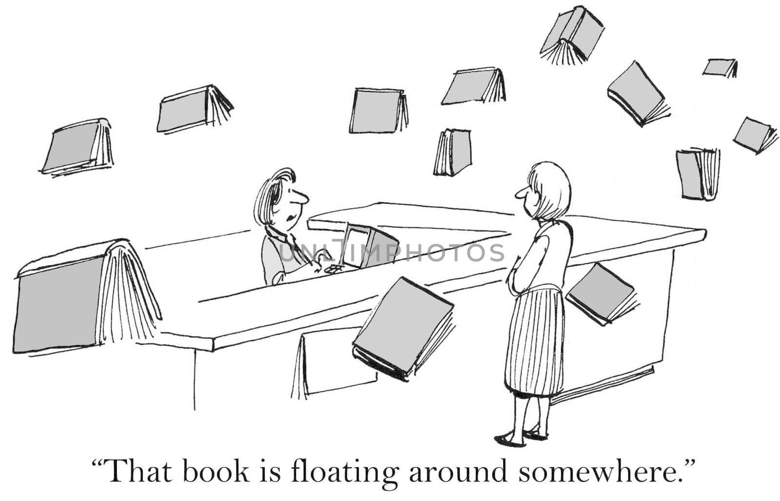 "That book is floating around somewhere."