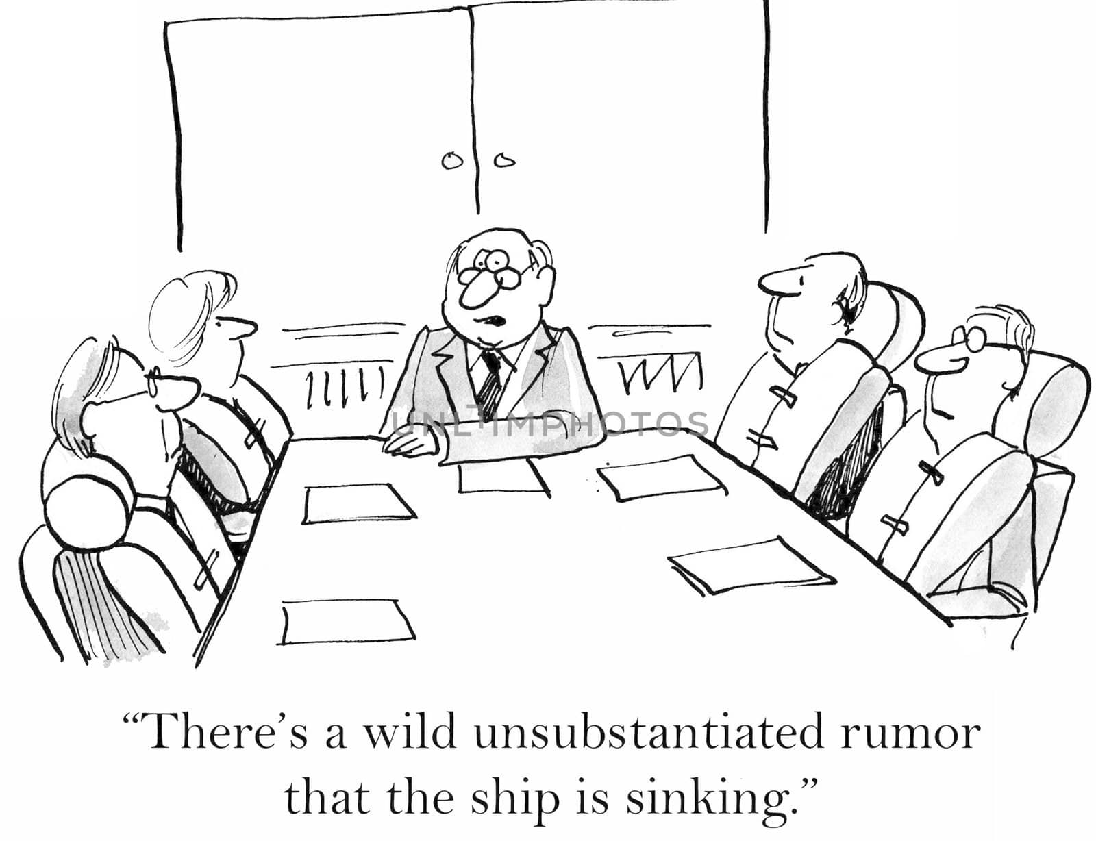 "There's a wild unsubstantiated rumor that the ship is sinking."
