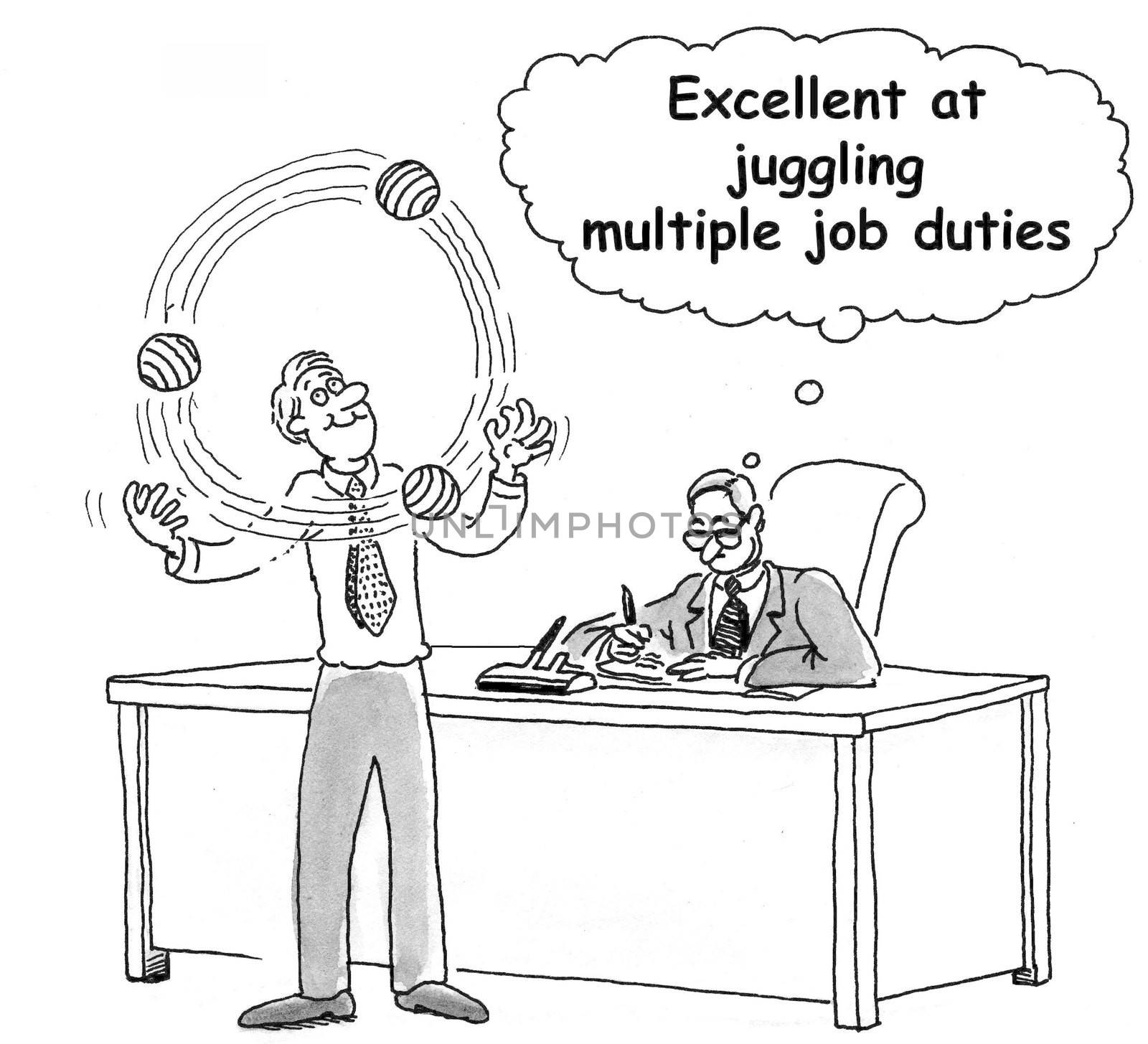 'Excellent at juggling multiple job duties.'