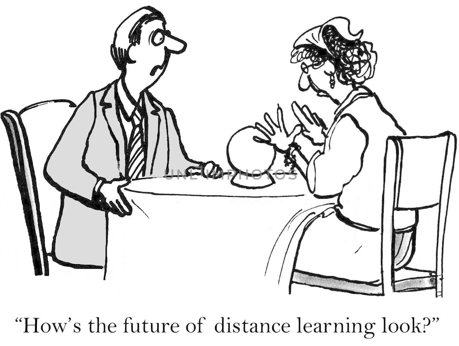"How's the future of distance learning look?"