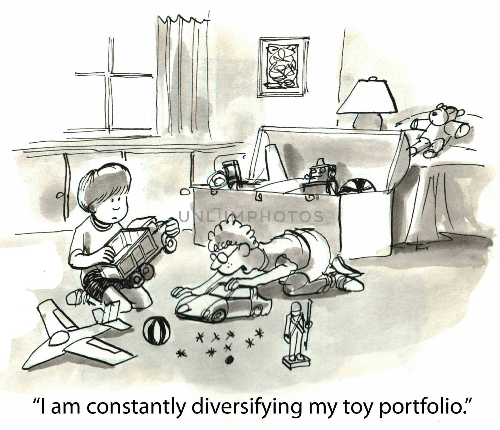 "I am constantly diversifying my toy portfolio."