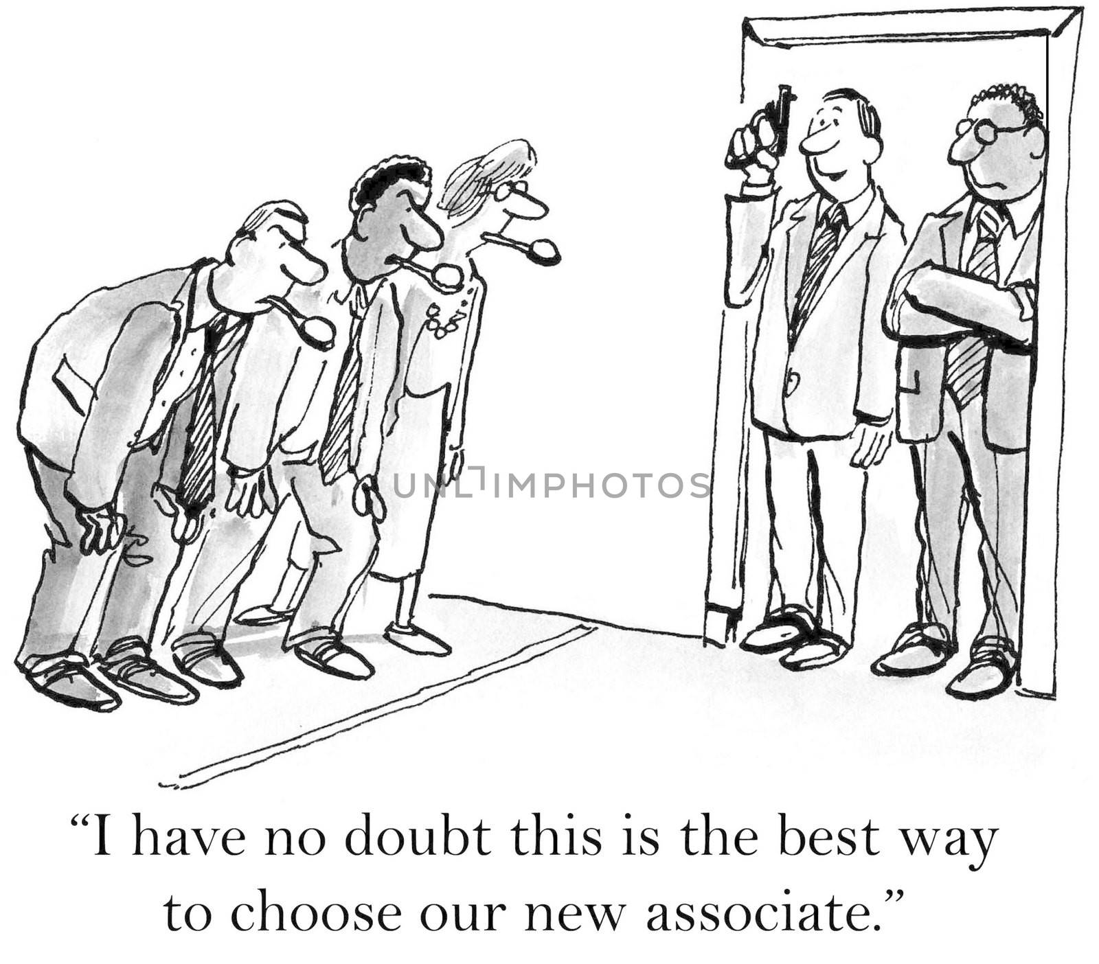 "I have no doubt this is the best way to choose our new associate."