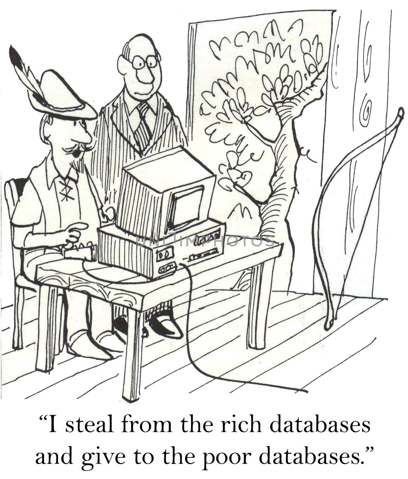 "I steal from the rich databases and give to the poor databases."