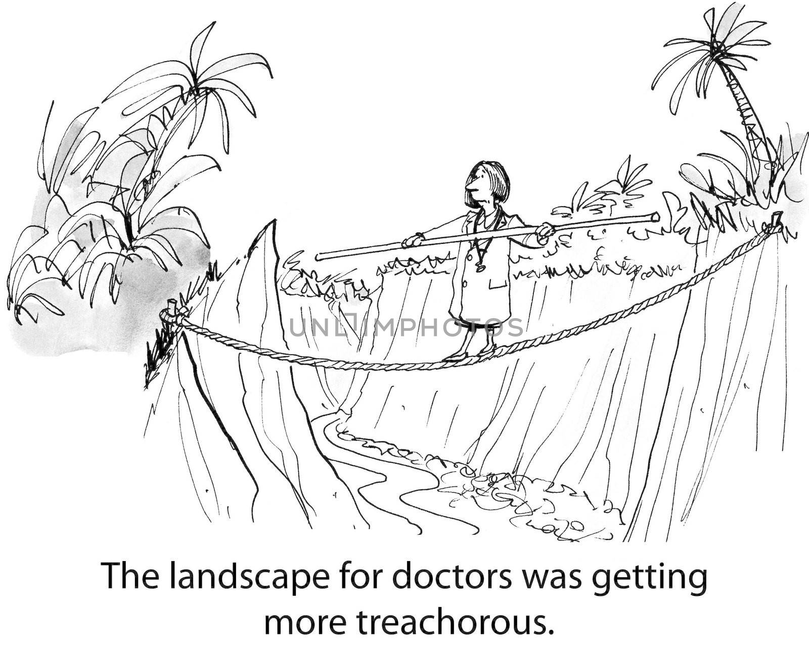 The landscape for doctors was getting more treacherous.