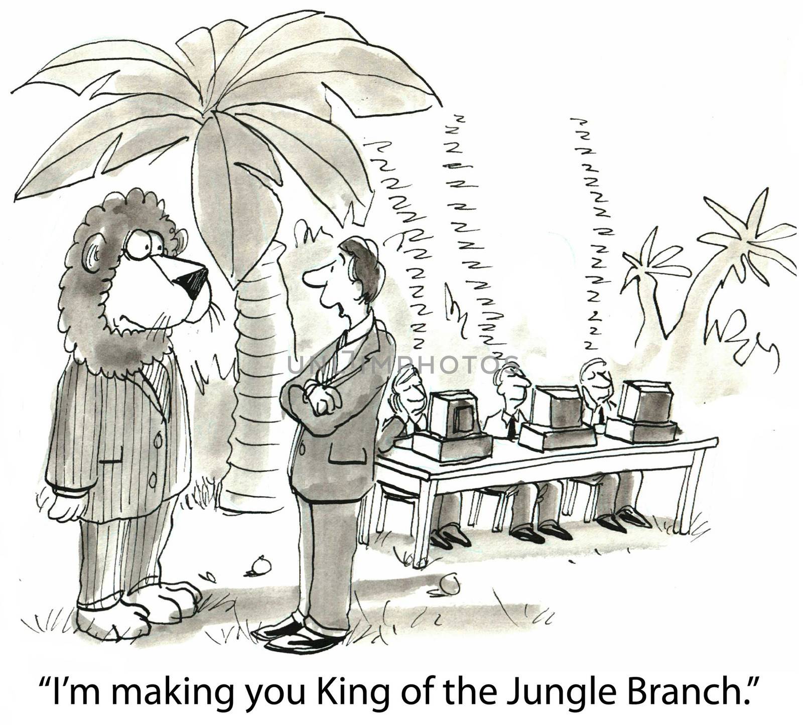 "I'm making you King of the Jungle Branch."