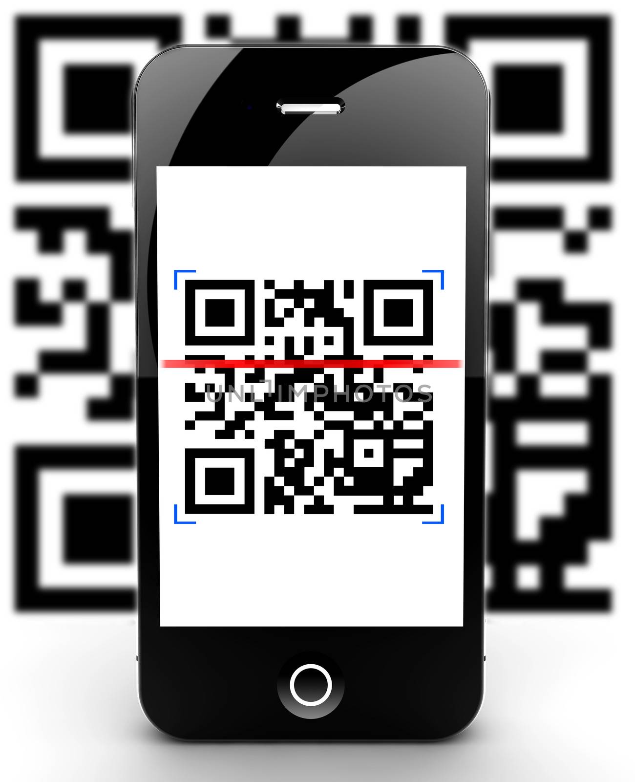 Smartphone scanning code out of focus by cla78
