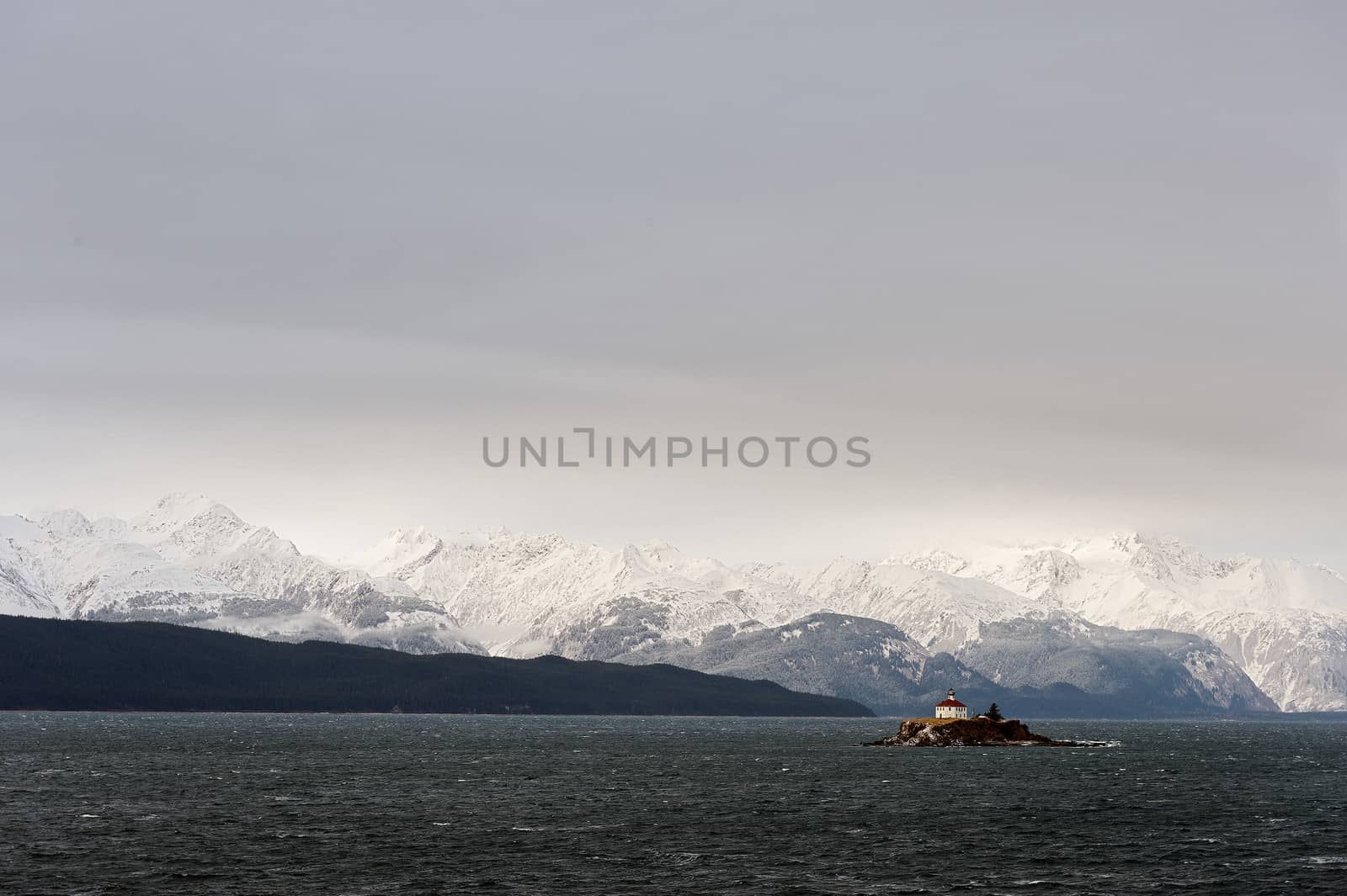 Snowcovered Mountains in  Alaska. by SURZ