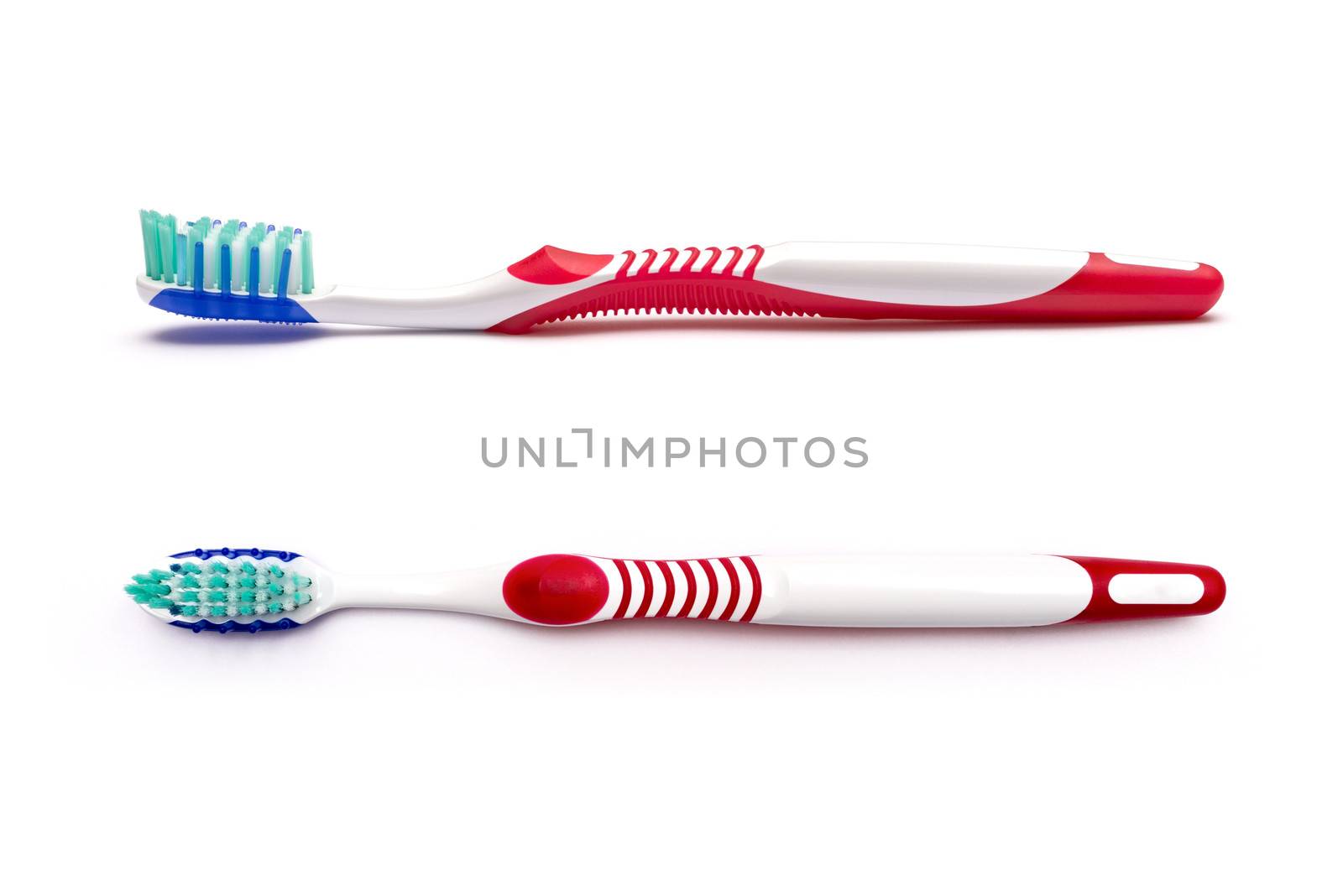 tooth brush isolated on a white background by DNKSTUDIO