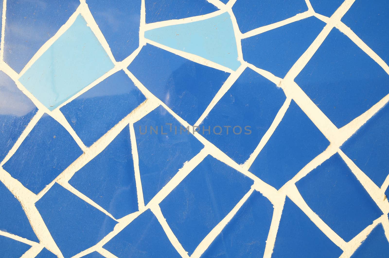 Blue and White Texture Mosaic by underworld