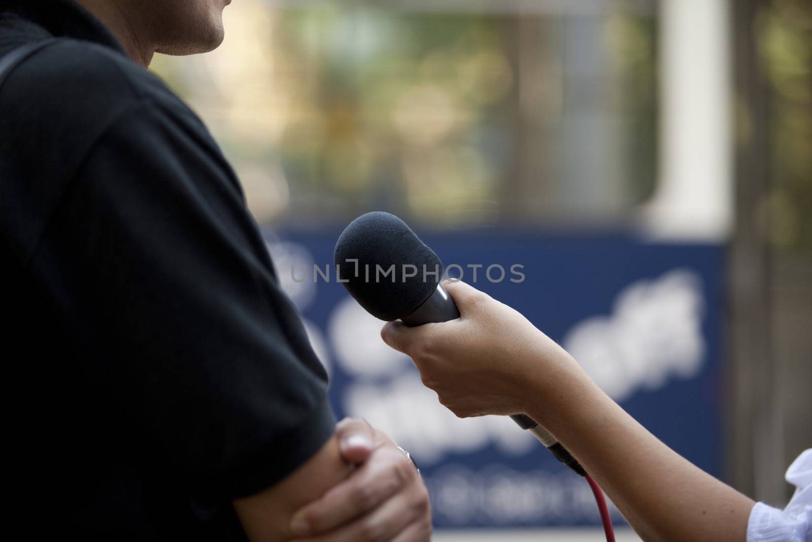 Media interview by wellphoto