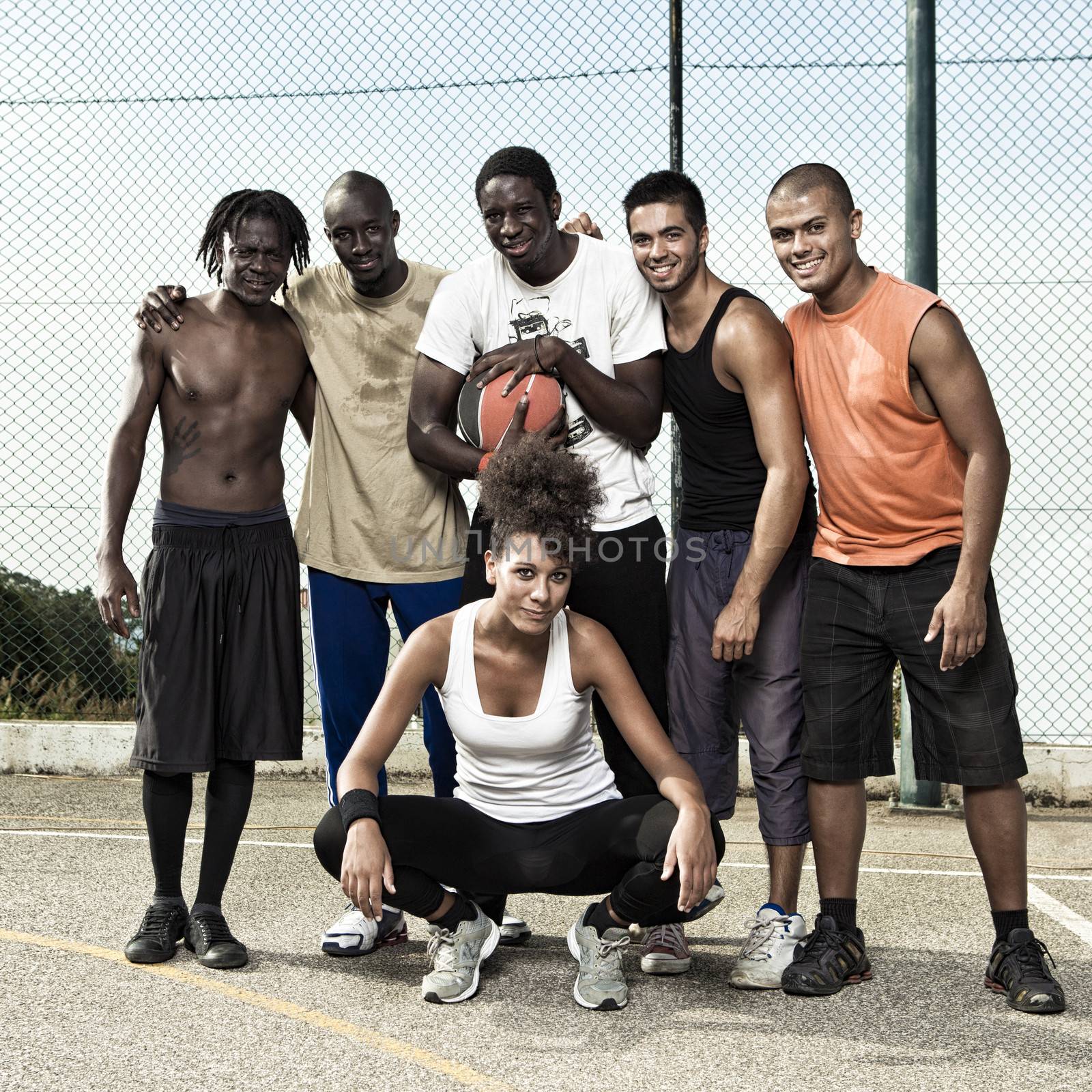 Street basketball team by Iko