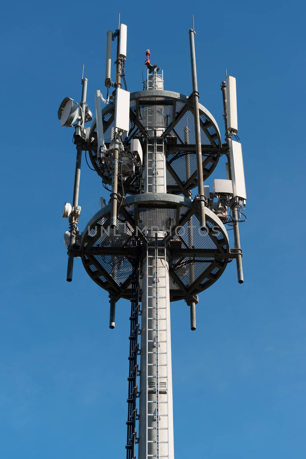 High-Tech Sophisticated Electronic Communications Tower