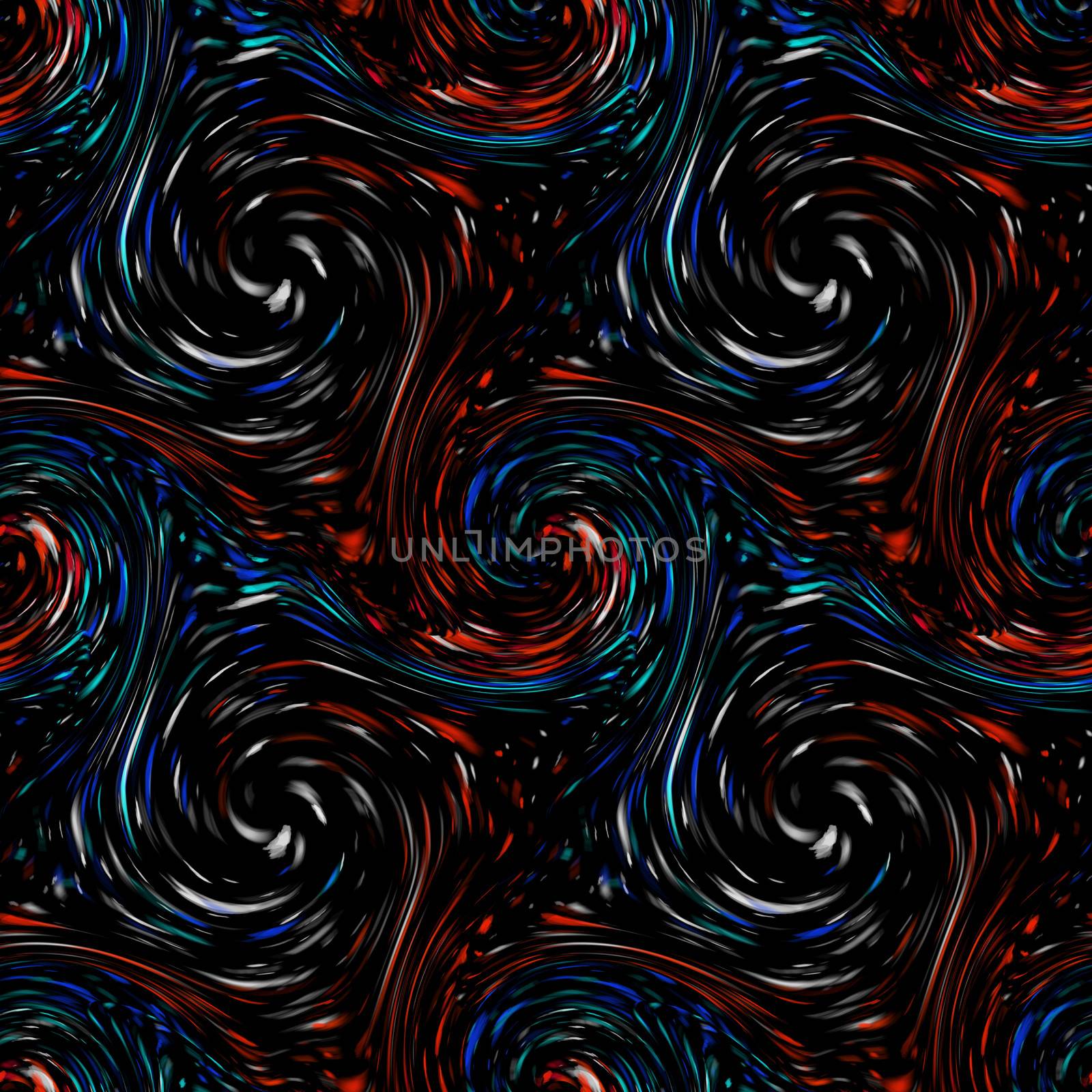 Twirls abstract. Seamless colorful abstract background pattern