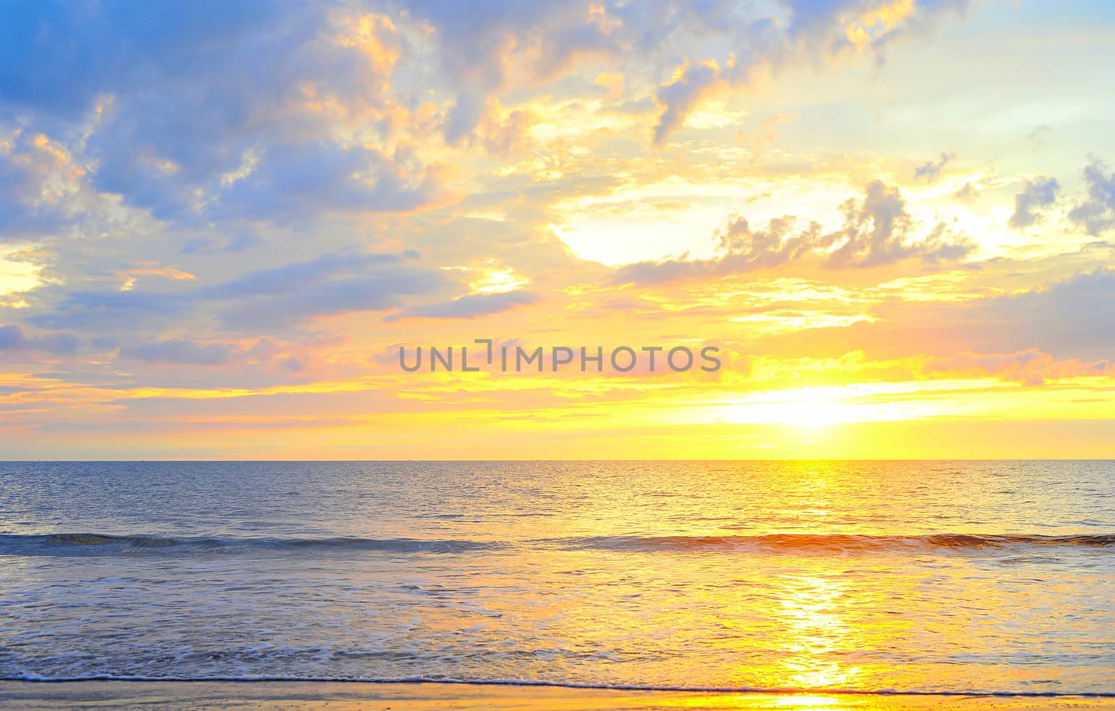 Beautiful sunset on Luzon island, Philippines