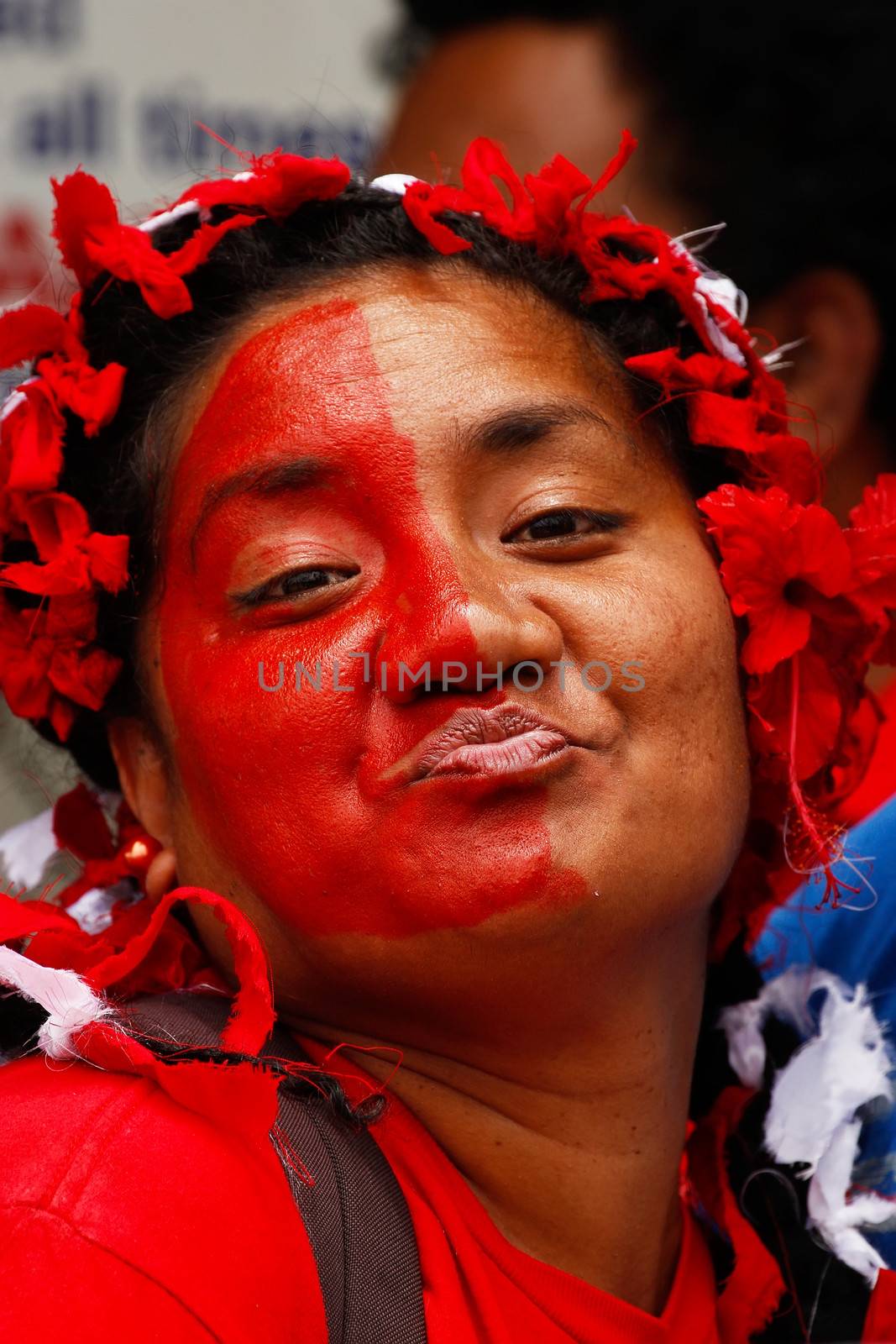 Woman celebrate arriving Fuifui Moimoi on Vavau island, Tonga by donya_nedomam