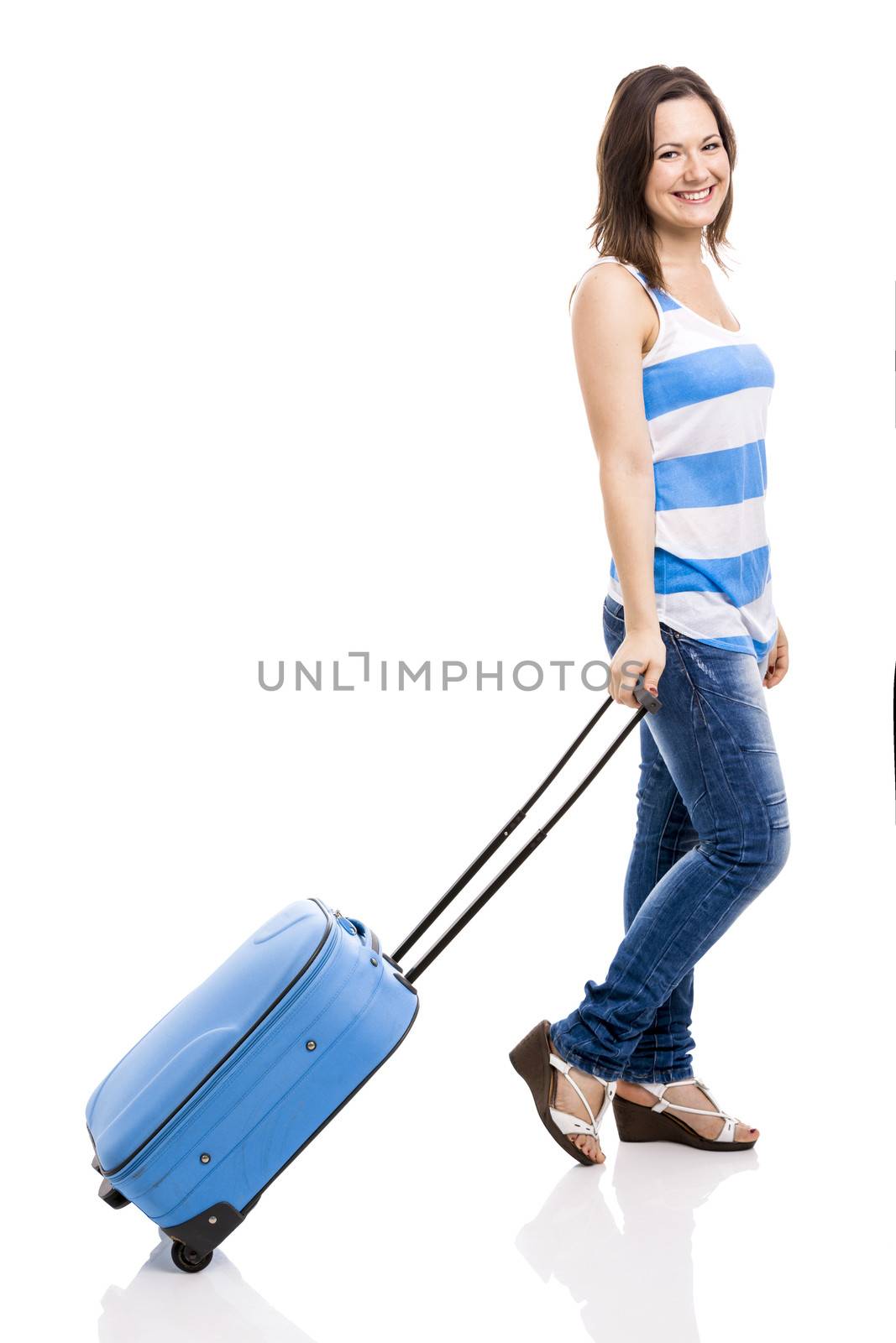 Woman ready for travel by Iko