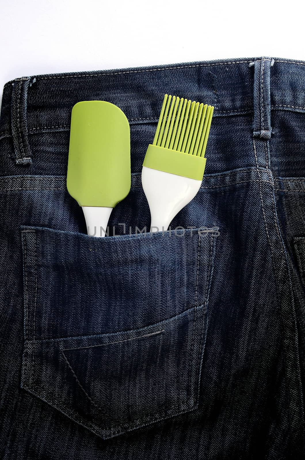 Baking spatula in Jeans pocket by pixbox77