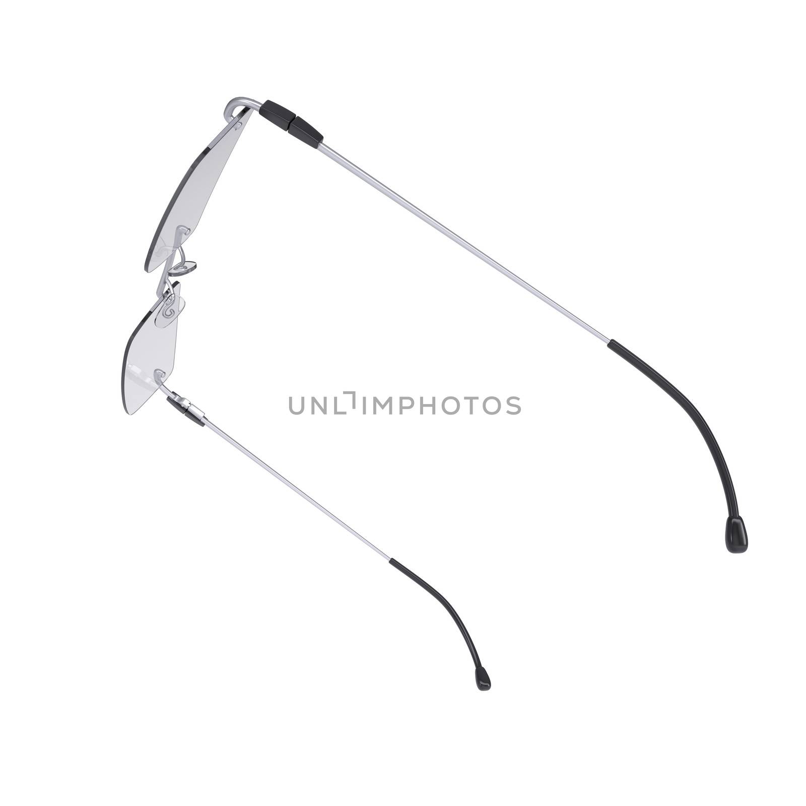 Modern glasses. Isolated render on a white background