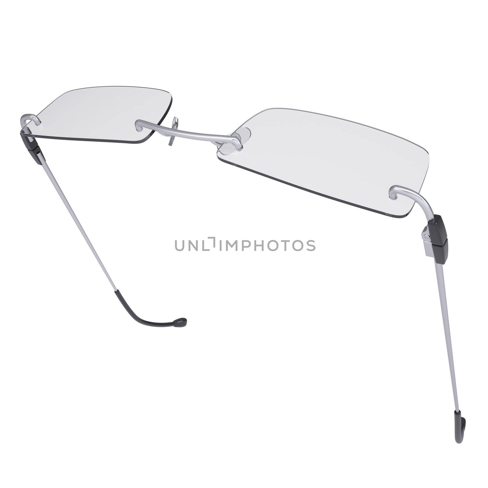 Modern glasses. Isolated render on a white background