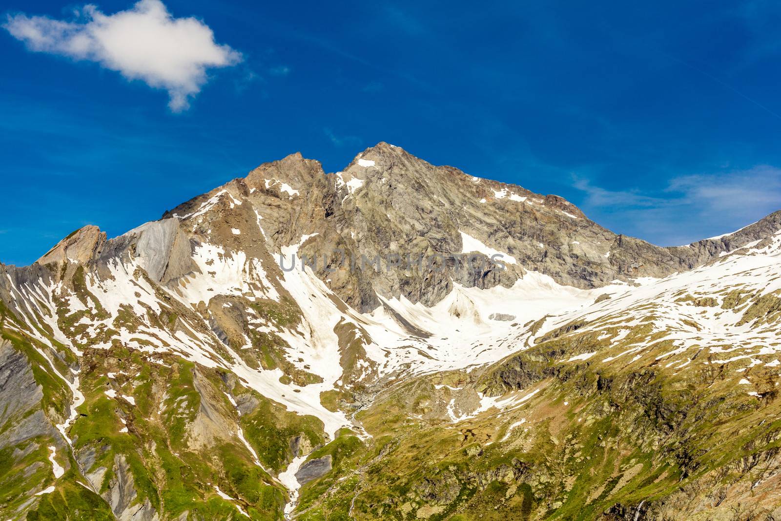 Landscape of mountain in the Alps by TristanBM