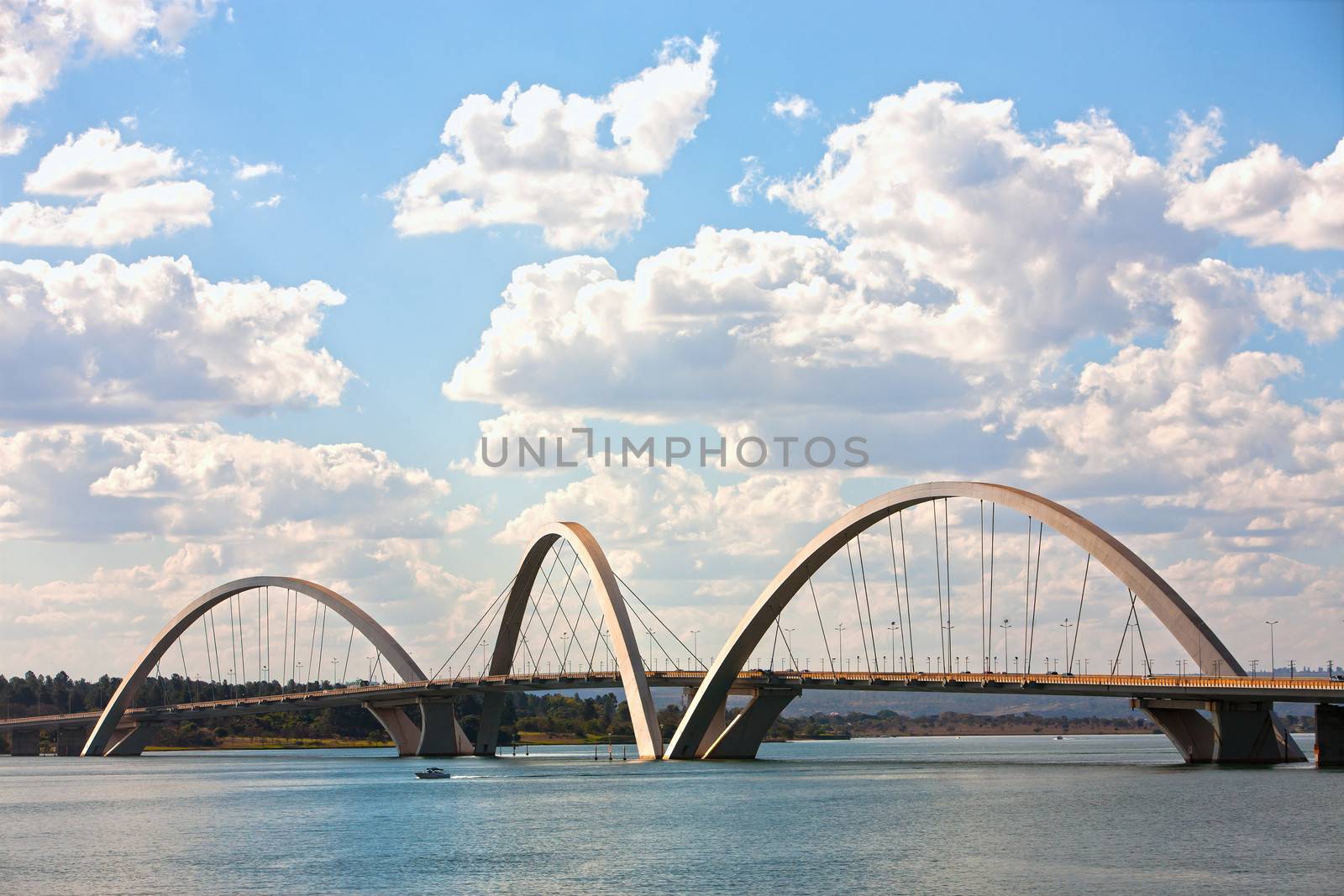 juscelino kubitschek bridge of Brasilia city capital of Brazil  The bridge was designed by Architect Alexandre Chan
