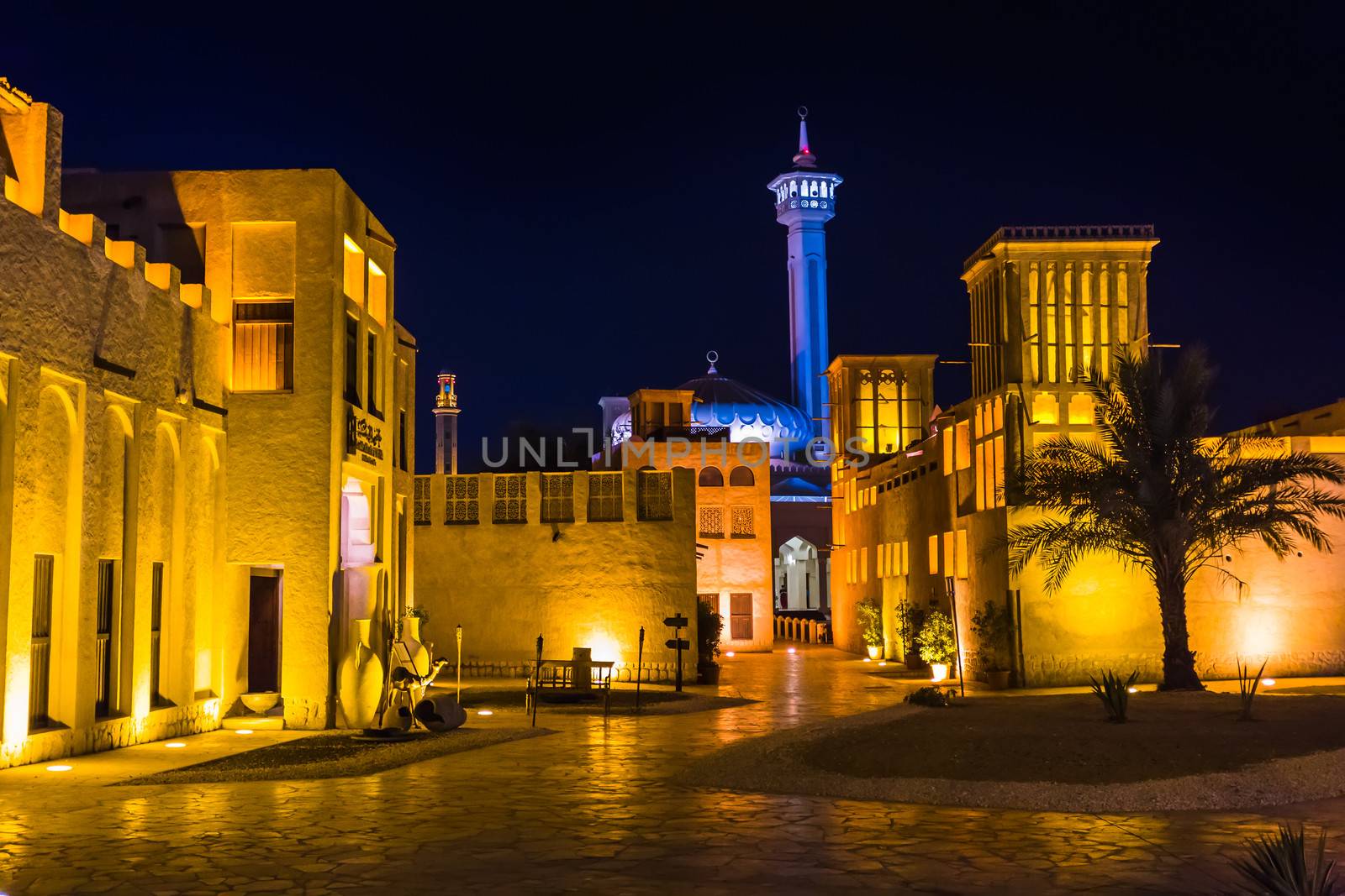 Arab Street in the old part of Dubai, UAE