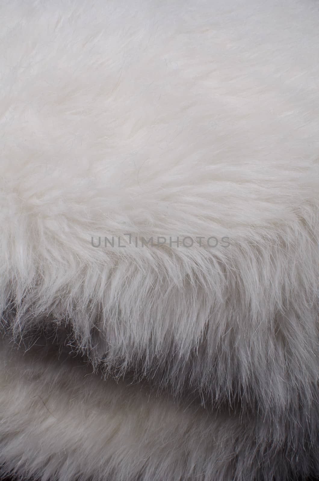 Full frame take of some cozy white furry fabric
