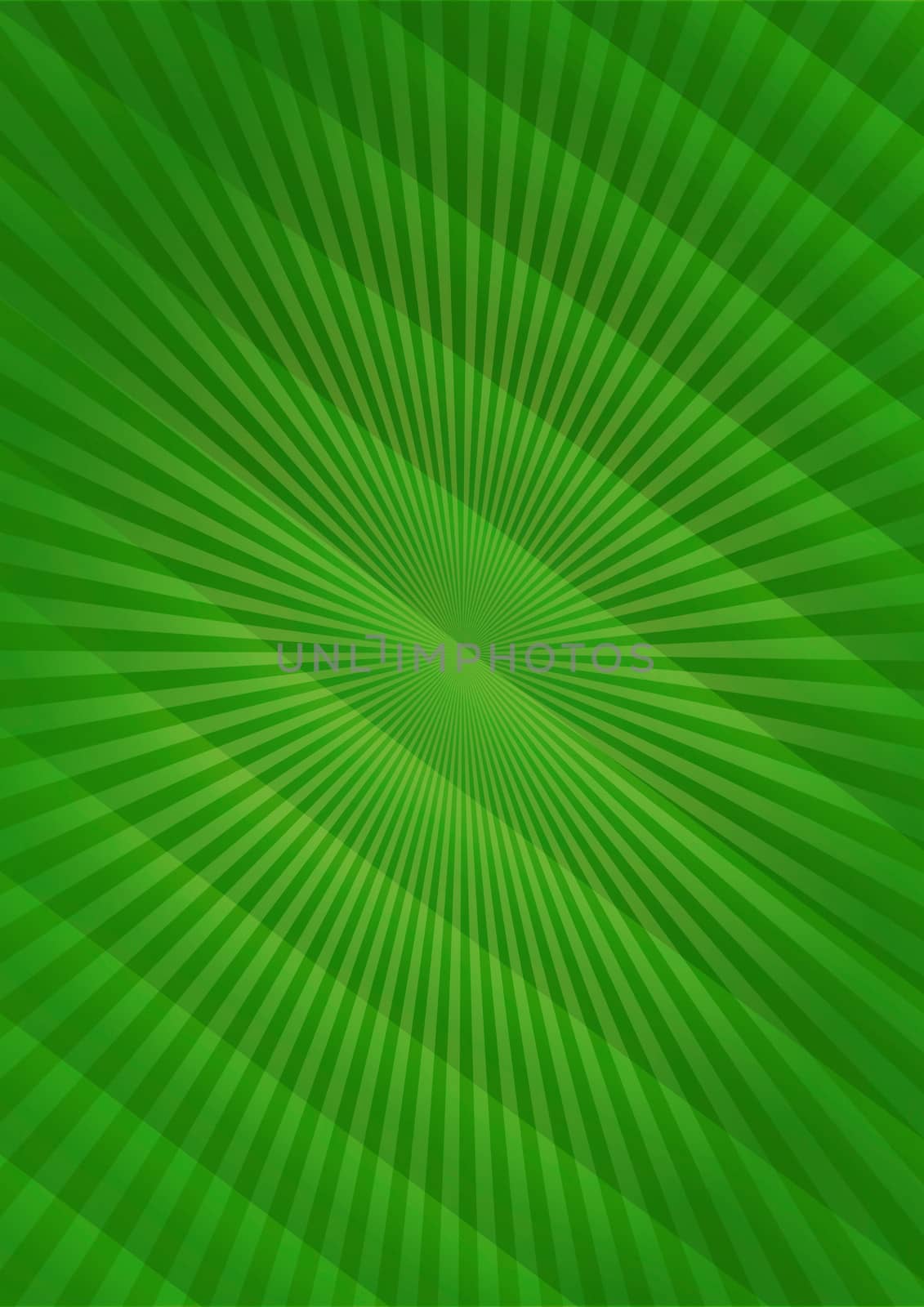 Abstract green background with sunburst by richter1910