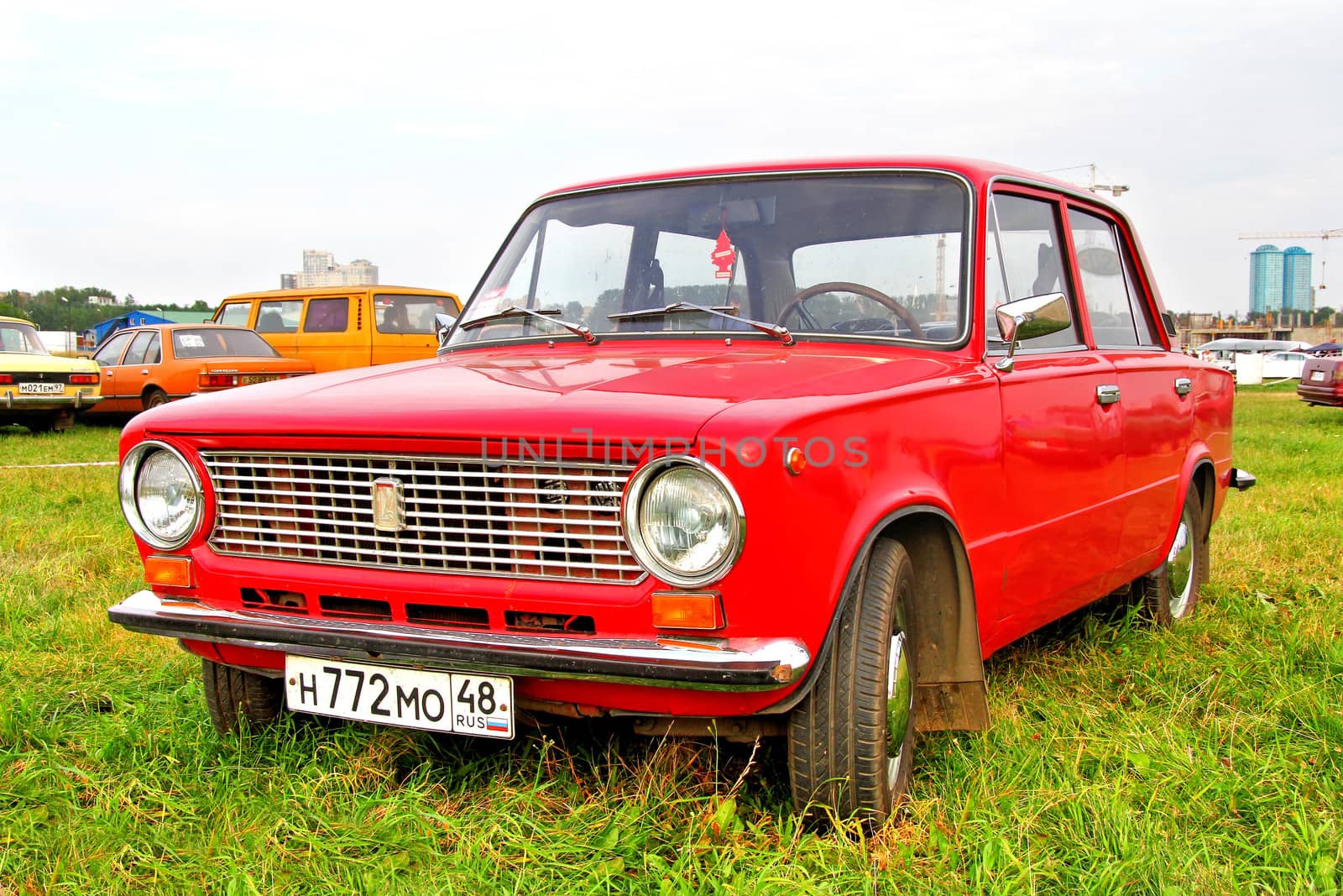 MOSCOW, RUSSIA - JULY 6: Soviet motor car VAZ-2101 Zhiguli exhibited at the annual International Motor show Autoexotica on July 6, 2012 in Moscow, Russia.