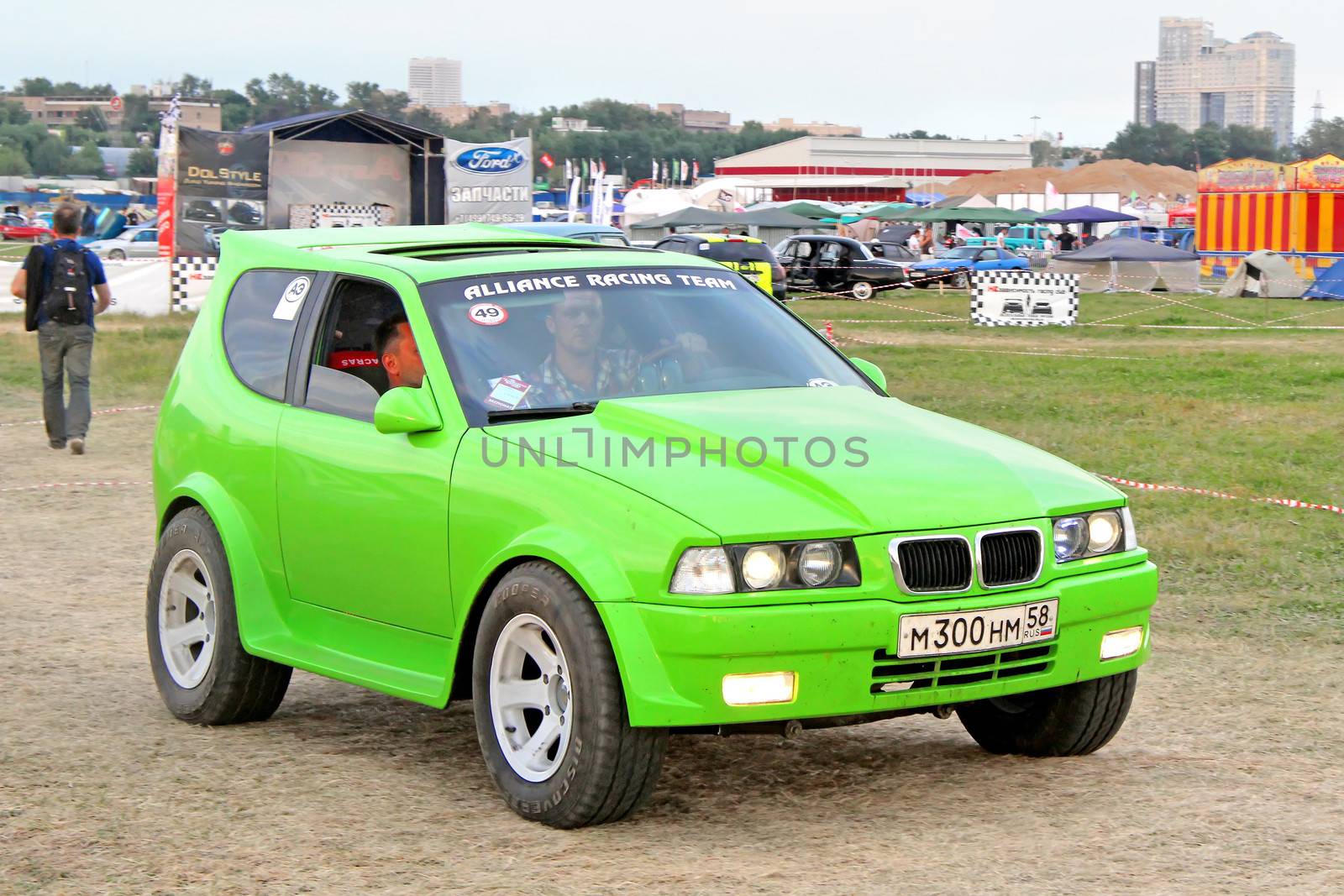 MOSCOW, RUSSIA - JULY 6: Custom BMW-styled vehicle exhibited at the annual International Motor show Autoexotica on July 6, 2012 in Moscow, Russia.